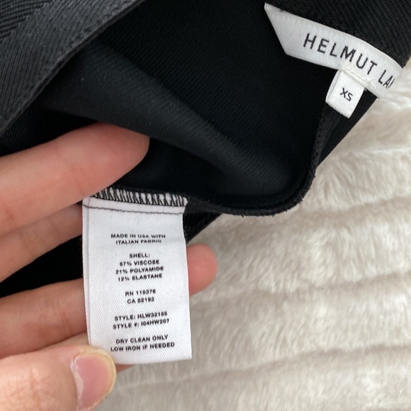 Helmut Lang Cropped Flare Rib Trouser in Black - Picture 7 of 10